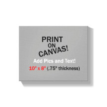 Votre photo sur toile - 10 po x 8 po (épaisseur de