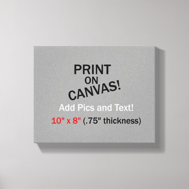 Votre photo sur toile - 10 po x 8 po (épaisseur de (Recto)