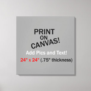 Votre photo sur toile - 24 po x 24 po (épaisseur d