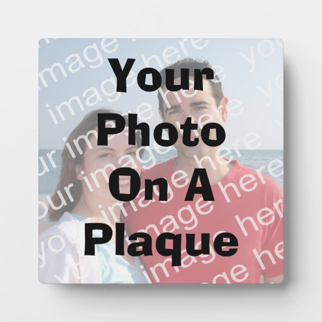 Votre Photo Sur Une Plaque (Devant)