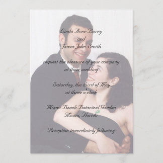 Votre photographie aux invitations de mariage