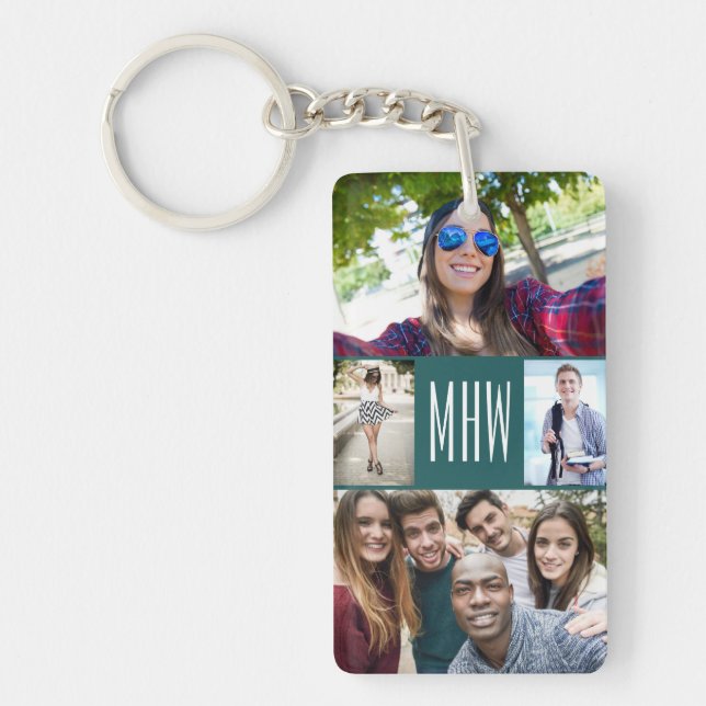 VOTRE porte - clé de PHOTOS et de MONOGRAMME (Devant)