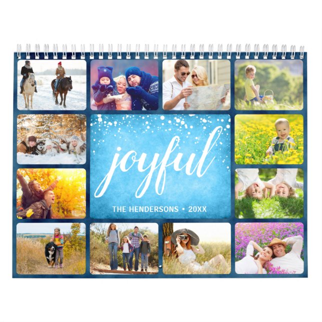 Votre propre calendrier photo 2019 | Cadre bleu (Protection)