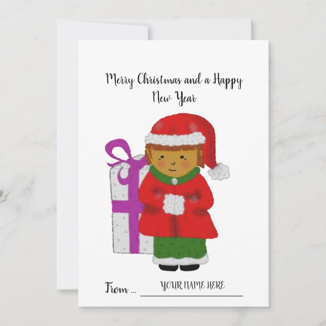 Votre propre carte de Noël (Devant)