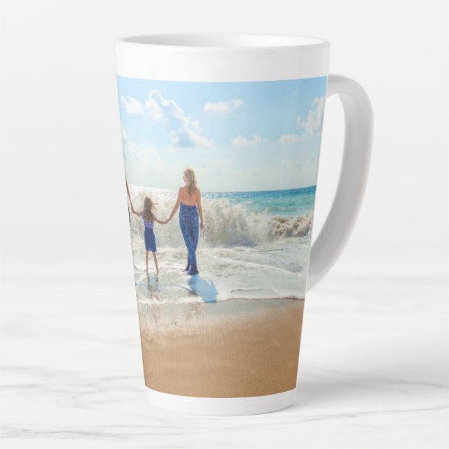 Votre propre conception Photo Latte Mug personnali (Angle droit)