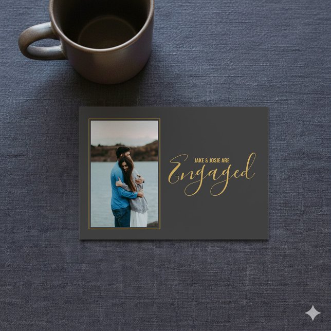 Votre propre photo, faire-part fiançailles (Your own photo, engagement announcement invitation/)