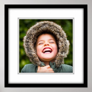 Votre Propre Photo Poster Carré Black Inlay encad