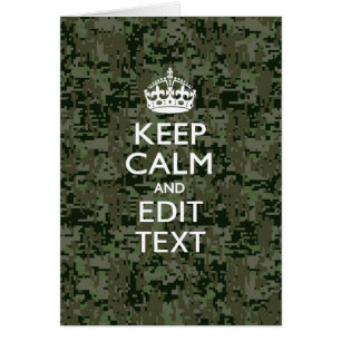 Votre propre texte Camo numérique Woodland Gardez 