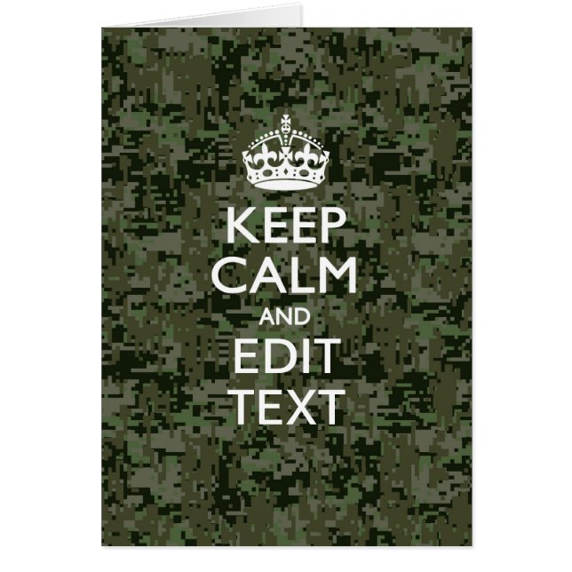 Votre propre texte Camo numérique Woodland Gardez  (Devant)