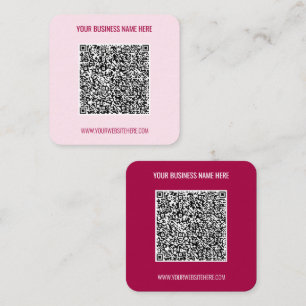 Votre QR Code Info Nom Site Web Info Carte de visi