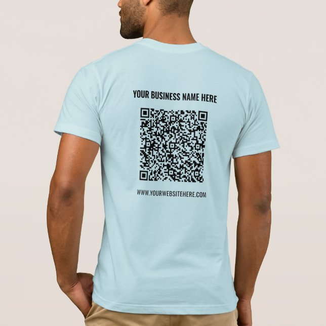 Votre QR Code Scan Custom Name Website T-Shirt Cad (Dos)