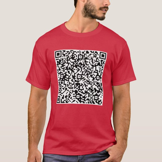 Votre QR Code Scan Info Funny T-Shirt cadeau (Devant)