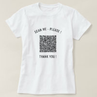 Votre QR Code Scan Info Personnalisé Funny T-Shirt
