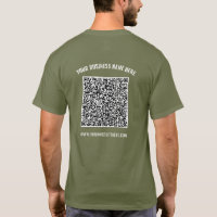 Votre QR Code Scan Name Website Business T-Shirt