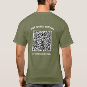 Votre QR Code Scan Name Website Business T-Shirt