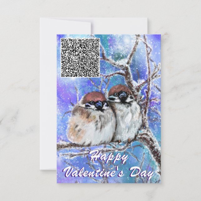 Votre QR Code souhaite la carte de la Saint-Valent (Devant)