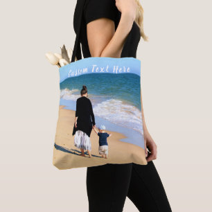 Votre Sac fourre-tout Photo Ywith Texte Personnali