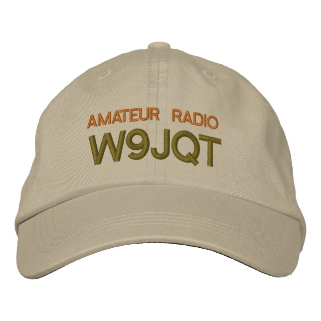 VOTRE SIGNE D'APPEL SUR LE CASQUETTE EMBROIDÉE (Devant)