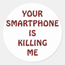 Votre smartphone me tue sticker