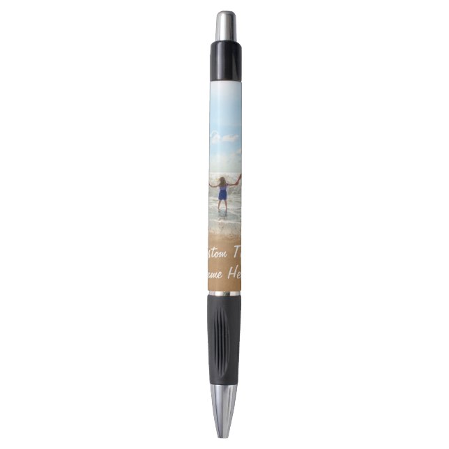 Votre stylo photo avec nom de texte personnalisé (Devant (Vertical))