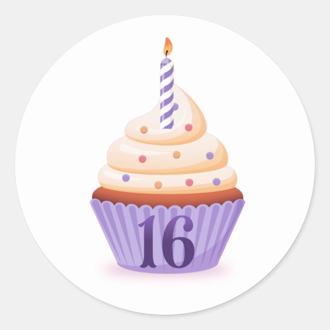 Votre Sweet sixteen Cupcake / Stickers (Devant)