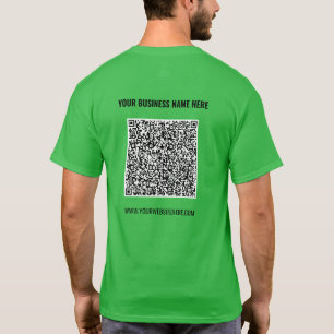 Votre T-shirt Code QR de conception Exemple de tex