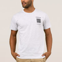 Votre T-shirt Code QR Texte personnalisé - Choisis