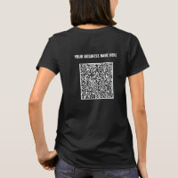 Votre T-Shirt d'affaires avec QR Code et Texte Per