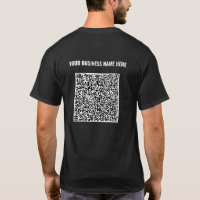Votre T-Shirt d'affaires QR Code Scan et texte per