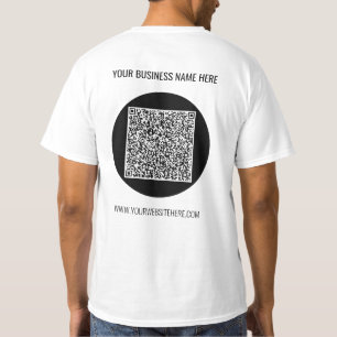 Votre T-Shirt d'affaires QR Code Scan et texte per