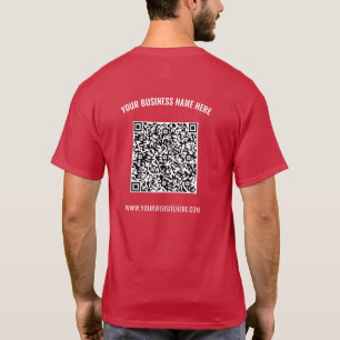 Votre T-Shirt d'affaires QR Code Scan et texte per
