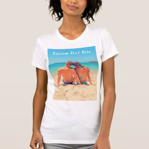 Votre T-shirt photo avec texte personnalisé