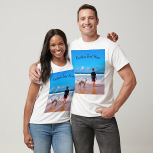 Votre T-shirt photo cadeau avec nom de texte perso