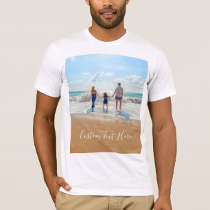 Votre T-shirt photo personnalisé avec texte person