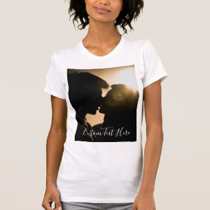 Votre T-shirt photo personnalisé avec texte person