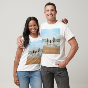 Votre T-shirt photo personnalisé avec texte person