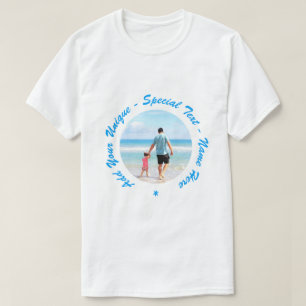 Votre T-shirt photo personnalisé avec texte person