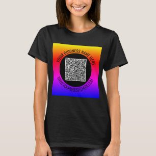 Votre T-shirt professionnel Code QR Exemple de tex