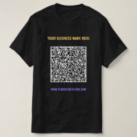 Votre T-shirt professionnel QR Code et texte perso