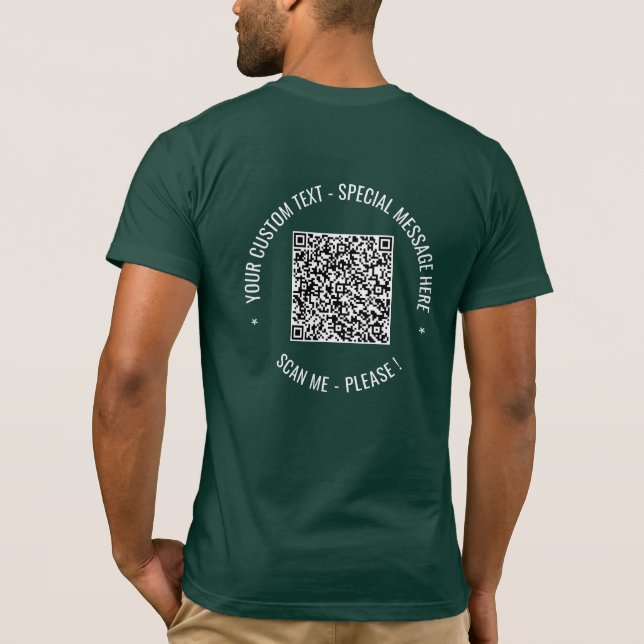 Votre T-shirt QR Code Scan Info et votre T-shirt t (Dos)