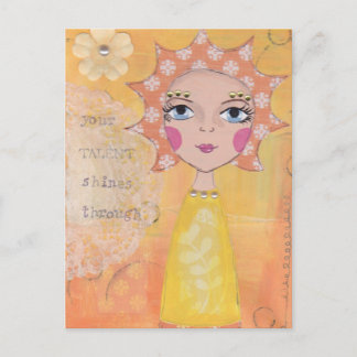 Votre talent brille par carte postale