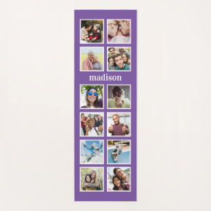 VOTRE tapis de yoga de photos, de nom et de