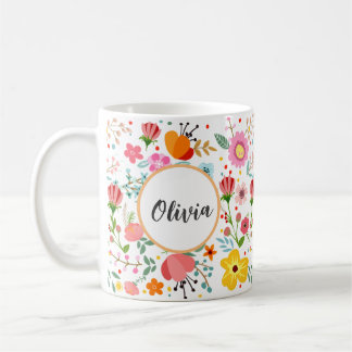 Votre tasse d'élégance florale personnalisée