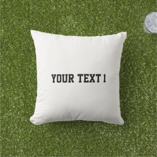 Votre texte Créez votre nom Coussin doux décoratif