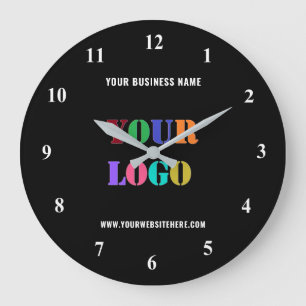 Votre texte de logo Horloge murale promotionnelle 