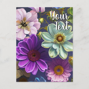 Votre texte personnalisé Fleurs mixtes 13 Modèle