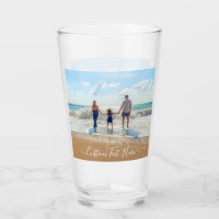 Votre verre photo avec nom de texte personnalisé