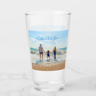 Votre verre photo avec texte personnalisé