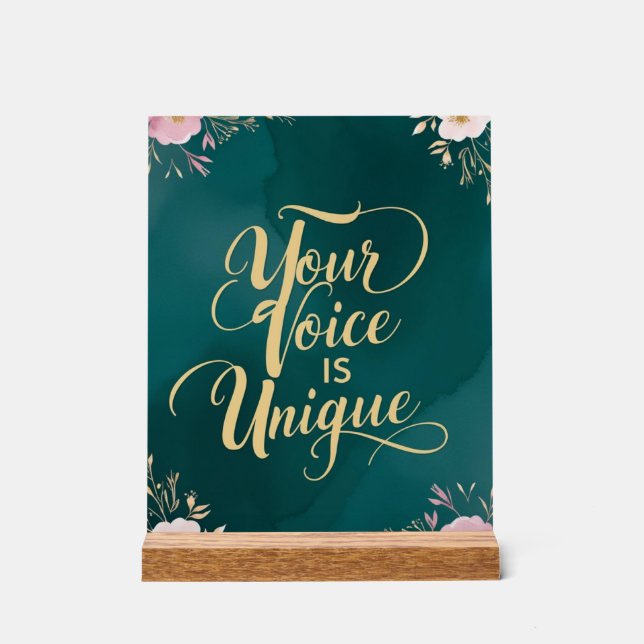 Votre Voix Est Unique (Recto)