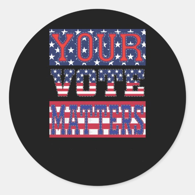 Votre Vote S - Sticker Usa (Devant)